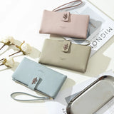 Women's Leaf Buckle Zipper Handbag