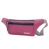 Pink Ladies Wallet Belt Bag with Multiple Pockets