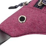 Pink Ladies Wallet Belt Bag with Multiple Pockets