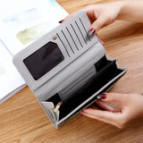 Women's Multi-Functional Soft Wallet with Buckle