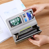 Women's Multi-Functional Soft Wallet with Buckle