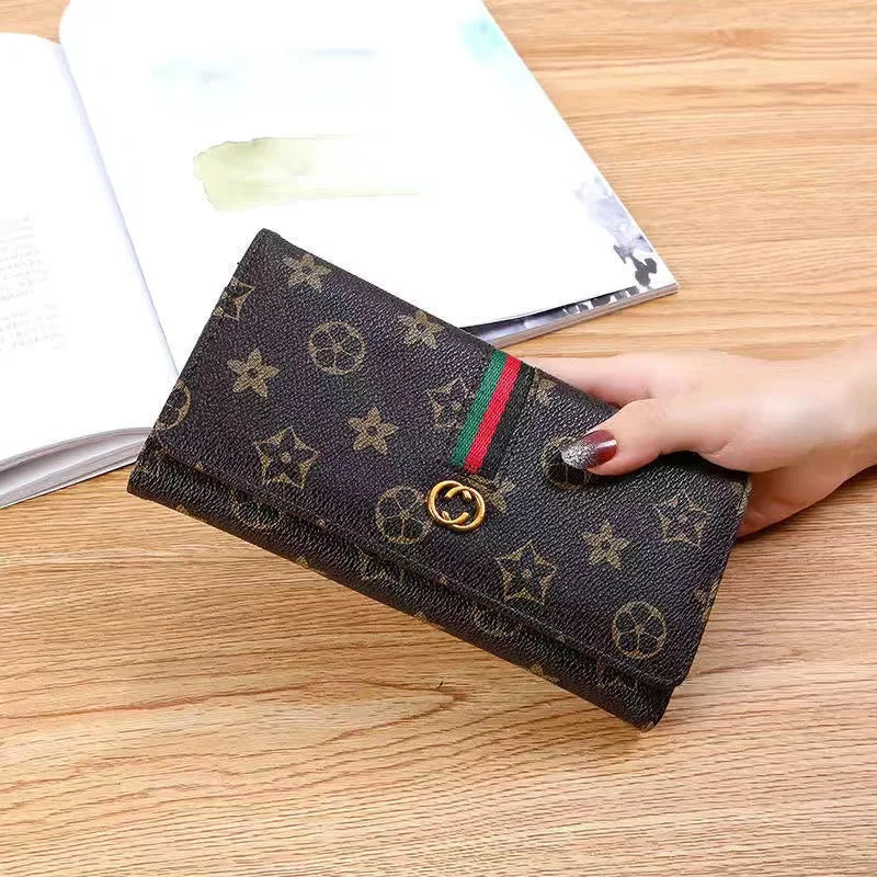Women's Multi-Functional Soft Wallet with Buckle