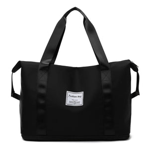 Waterproof Expandable Travel Bag - Dry/Wet Gym Bag - Duffle Bag