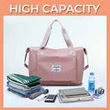 Waterproof Expandable Travel Bag - Dry/Wet Gym Bag - Duffle Bag