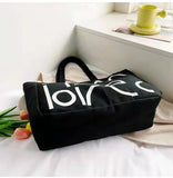 Winter Canvas Bag Large-Capacity Letter Shoulder Bag