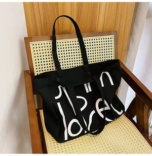 Winter Canvas Bag Large-Capacity Letter Shoulder Bag