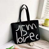 Winter Canvas Bag Large-Capacity Letter Shoulder Bag