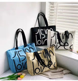 Winter Canvas Bag Large-Capacity Letter Shoulder Bag