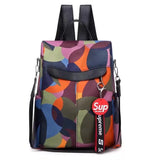 Nylon Backpack Female School Bags Travel Mochilas