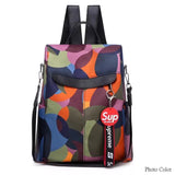 Nylon Backpack Female School Bags Travel Mochilas