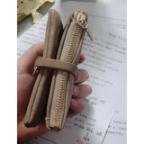 Slim Zipper Wallet Soft PU Leather Clip Purse