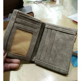 Slim Zipper Wallet Soft PU Leather Clip Purse