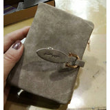 Slim Zipper Wallet Soft PU Leather Clip Purse