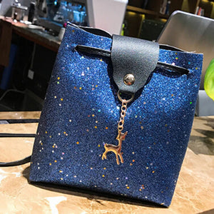 Women's Sequins Deer Shoulder Bag