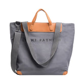 Women's Canvas Shoulder Bag with Adjustable Strap
