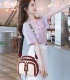 Women's Crossbody Bag with Belt Decoration