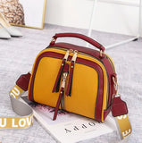 Women's Crossbody Bag with Belt Decoration
