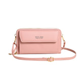 Women's Messenger Bag Shoulder Bag Double Zipper Mobile Phone Bag