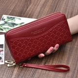 Large Capacity Women's Double Zipper Hand Holding Purse