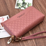 Large Capacity Women's Double Zipper Hand Holding Purse
