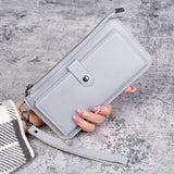 Women's PU Leather Zipper Wallet Purse