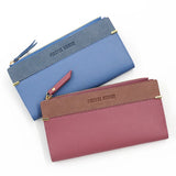 Fashionable Women's Long Wallet with Zipper Bag