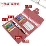 Women's Long Three Fold Pu Wallet Zero Wallet Card Position Hand Bag