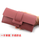 Women's Long Three Fold Pu Wallet Zero Wallet Card Position Hand Bag