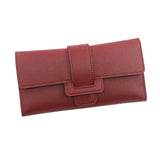 Women's Long Three Fold Pu Wallet Zero Wallet Card Position Hand Bag
