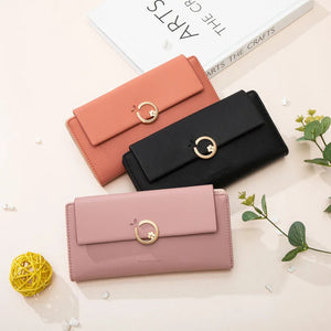 Women's Zipper Wallet Small Fresh Fashionable Flip