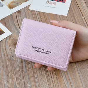 Women's Short Pattern Folding Wallet Soft Wallet Mini Wallet