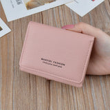 Women's Short Pattern Folding Wallet Soft Wallet Mini Wallet