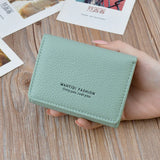 Women's Short Pattern Folding Wallet Soft Wallet Mini Wallet