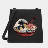 Women Shoulder Messenger Crossbody Tote Bag Wave Series Pattern Small Square Bag