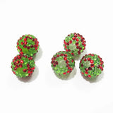 20mm 100pcs Resin Rhinestone Beads Christmas Chunky Jewelry