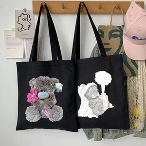 Anime Bear Women Cartoon Tote Bag Harajuku Style Shopper