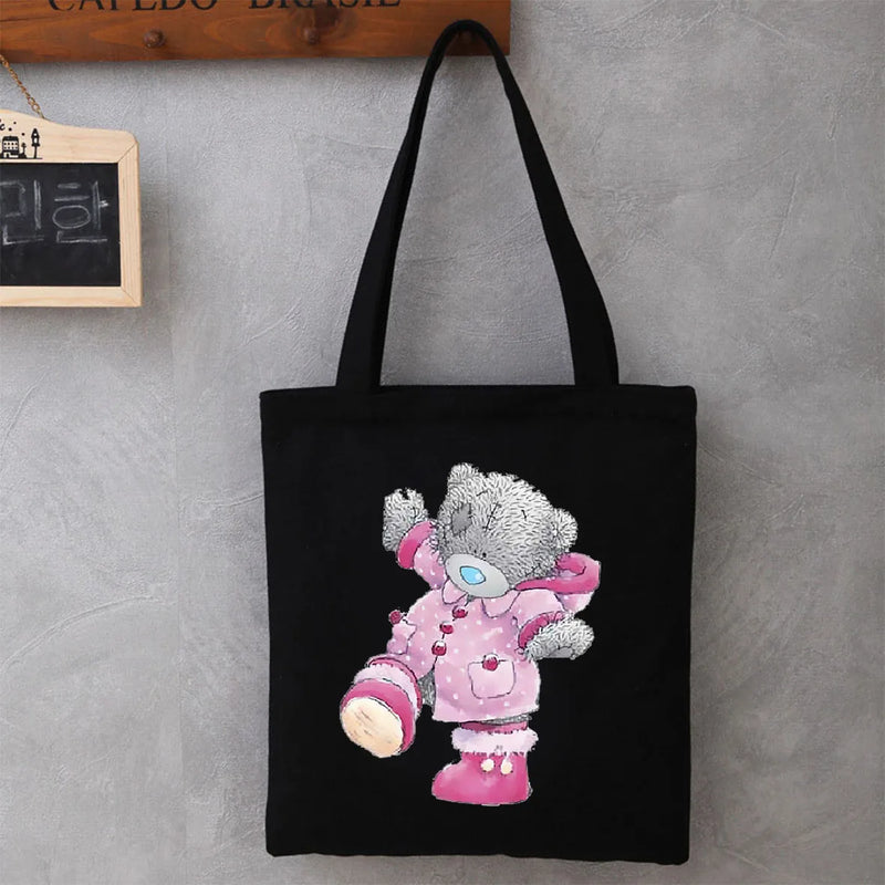 Anime Bear Women Cartoon Tote Bag Harajuku Style Shopper