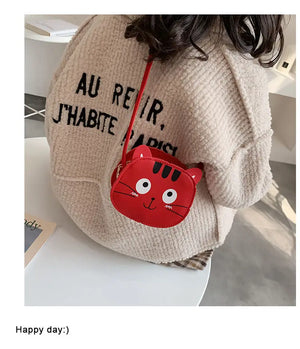 Kids Girl Crossbody Bags Cartoon Animal Coin Purse Handbag Small Coin Bag