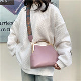 Bohemian Strap Crossbody Bag Shell Lock Women's Handbag
