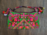 Ethnic embroidery women bags pompon cloth bags Vintage Messenger shoulder bags