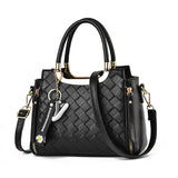 Leather Crossbody Bag Square Handbag with Chain Strap