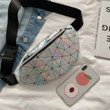 Women Reversible Sequins Glitter Waist Bag Fanny Pack Pouch Hip Purse Satchel