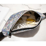 Women Reversible Sequins Glitter Waist Bag Fanny Pack Pouch Hip Purse Satchel