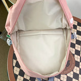 Large Capacity Girls School Backpack Women Bags Letters Female Bagpack Travel La