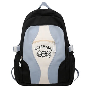 Large Capacity Girls School Backpack Women Bags Letters Female Bagpack Travel La