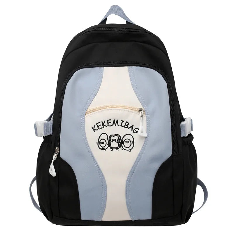Large Capacity Girls School Backpack Women Bags Letters Female Bagpack Travel La