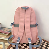 Large Capacity Girls School Backpack Women Bags Letters Female Bagpack Travel La