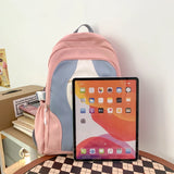 Large Capacity Girls School Backpack Women Bags Letters Female Bagpack Travel La
