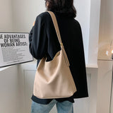 Bucket Tote Shoulder Bags PU Leather Multi-function Shopping