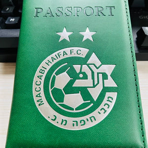 PU Leather Maccabi Haifa Passport Case Cover